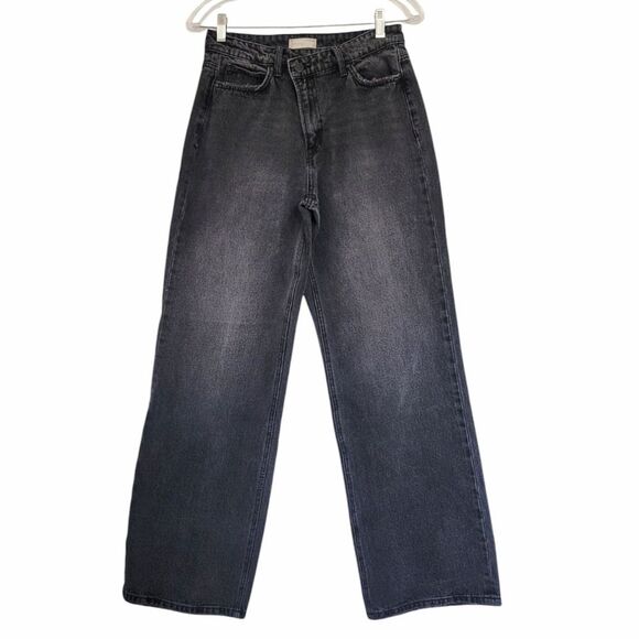 Altar'd State Black Wide Leg Mica Denim Size 28 - Picture 1 of 8